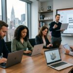 company in nyc using laptop rental for training