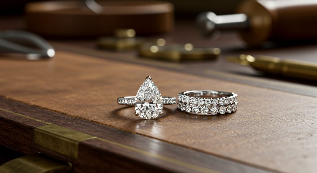 Discover unique custom engagement rings styles crafted to match your love story. Explore elegant, modern, and timeless designs with premium diamonds.