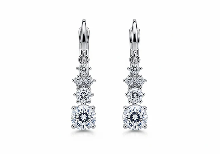 moissanite earrings uk