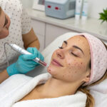 Microneedling treatment for hyperpigmentation and smoother glowing skin