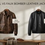 Real vs Faux Bomber Leather Jackets
