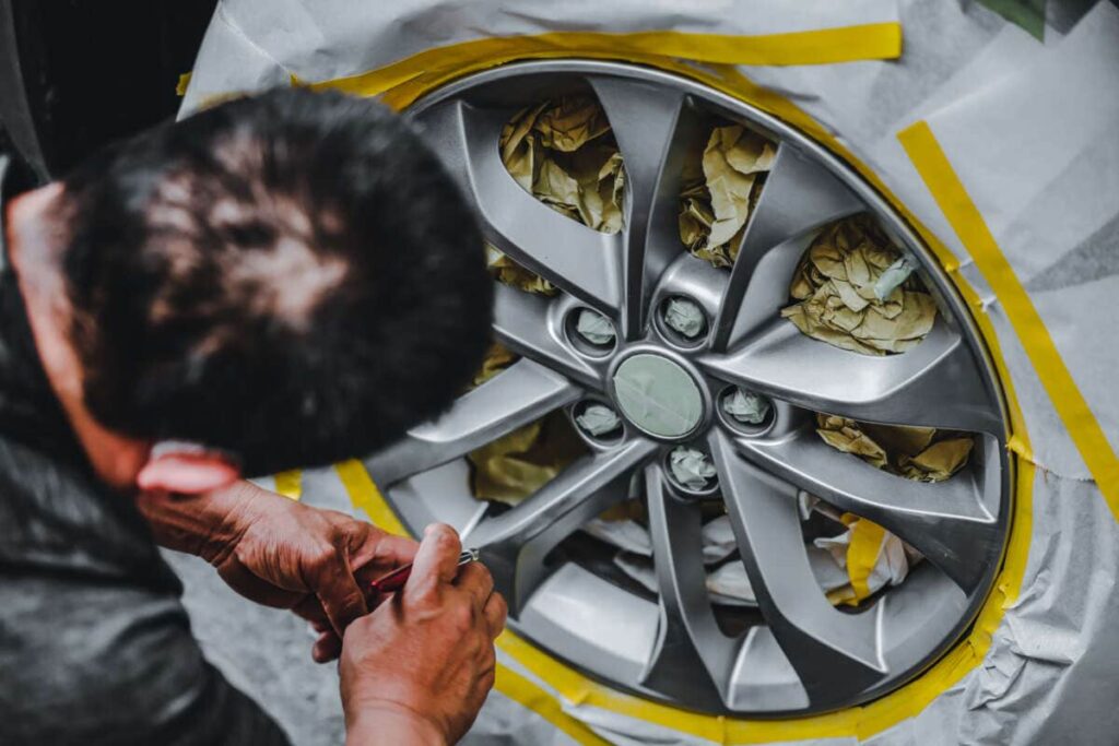 car alloy wheel rim repair dubai