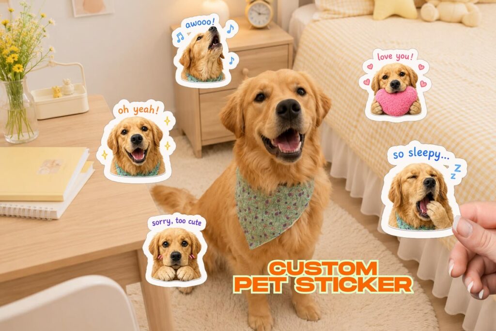 Personalized pet stickers