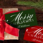 Custom christmas gift tags