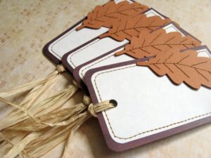 Custom leaf hang tags wholesale