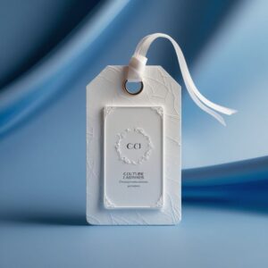 Embossed logo hang tags