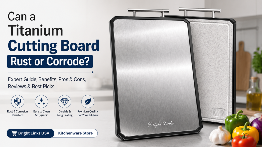 Titanium Cutting Board, Bright Links USA
