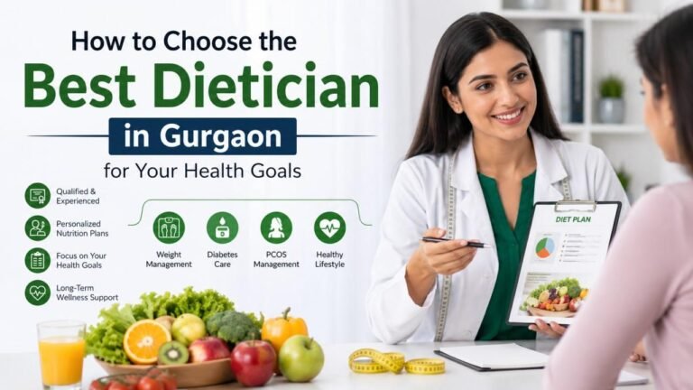 Best Dietician in Gurgaon providing personalized nutrition guidance for weight loss, diabetes, PCOS, and healthy lifestyle goals.