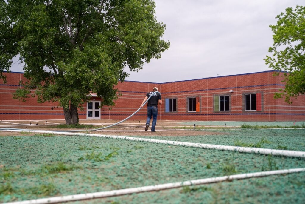 Commercial hydroseeding services