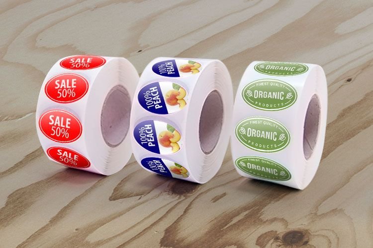 Custom Square Roll Labels