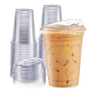 Disposable cold cups with lids