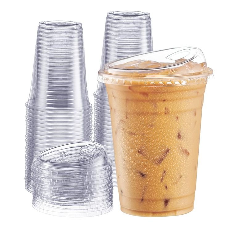 Disposable cold cups with lids