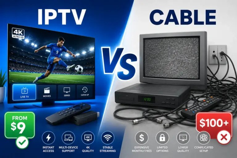 High-quality IPTV Australia streaming in 4K on a modern smart TV