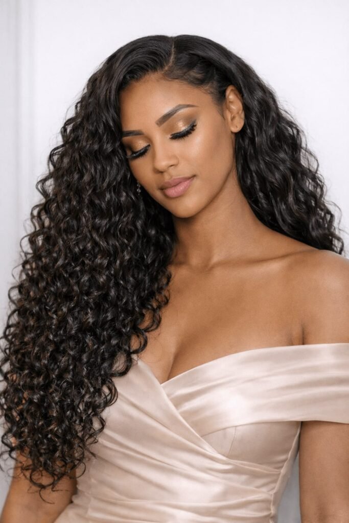 Raw hair bundles for natural bounce