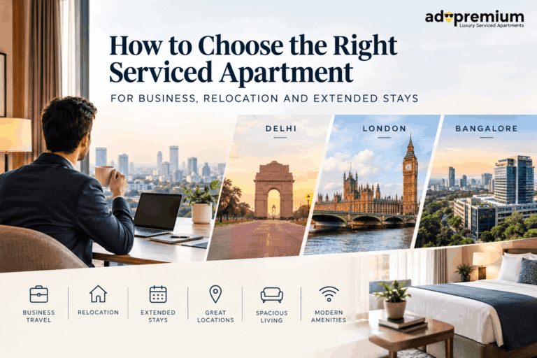 Choose Right Serviced Apartment Delhi London Bangalore