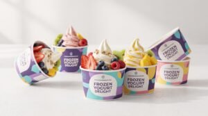 Custom Frozen Yogurt Cups