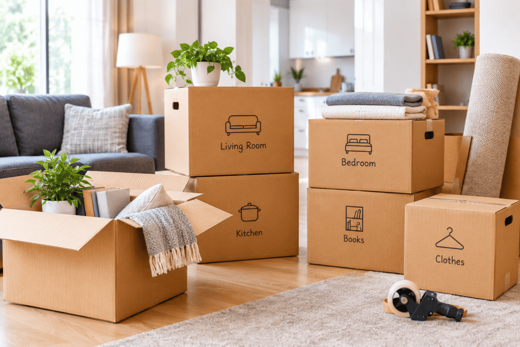 Moving House Boxes A Practical Guide to Choosing the Right Ones for Every Room