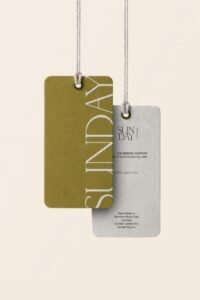 Swing Tag Design for a Home & Lifestyle Brand