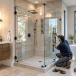 frameless shower doors in Norman, Ok