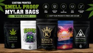 custom smell proof mylar bags