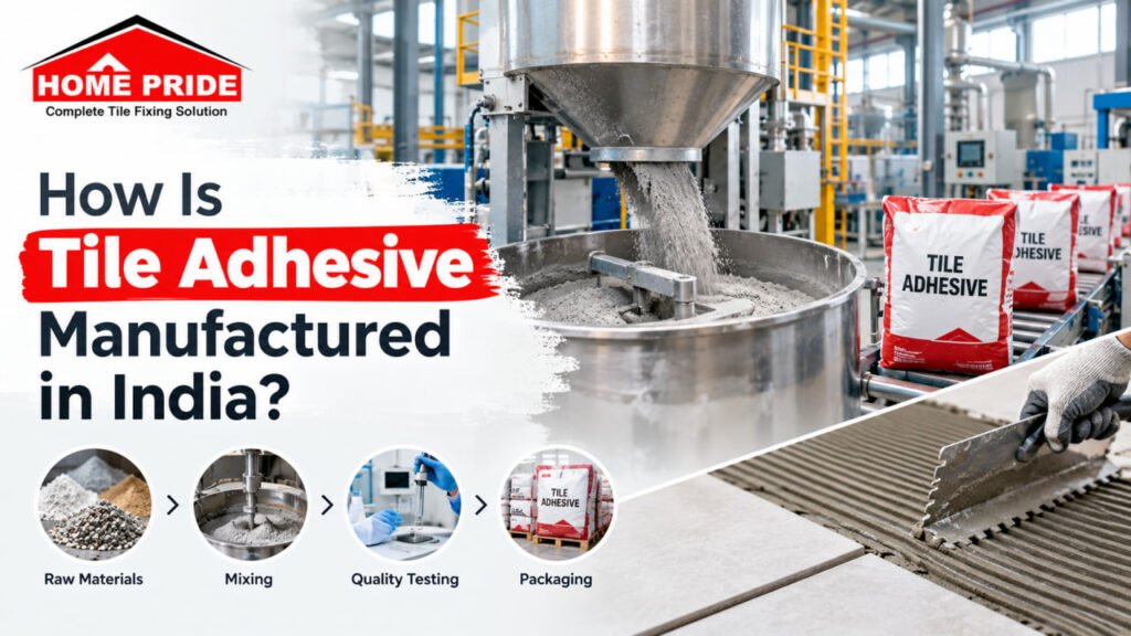 Tile adhesive quality testing process