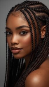 Natural Look That Blends Beautifully With Hair Braids