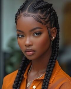 Fashionable Look With Braids