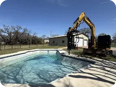 plano pool demolition