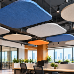 Acoustic Clouds: A Design-Friendly Way to Reduce Echo and Noise from Above