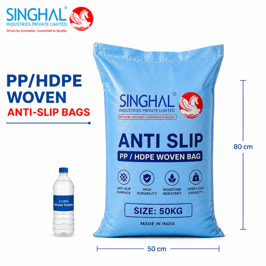 PP HDPE Woven Anti Slip Bags for Agriculture and Industrial Storage