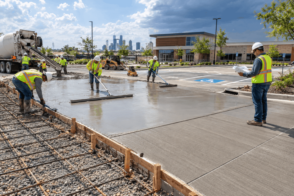 Concrete Parking Lot Contractor in Houston, TX