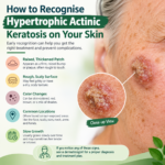 Hypertrophic Actinic Keratosis showing a thick, rough, scaly skin lesion on sun-damaged skin.