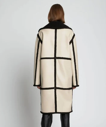Warm winter shearling outerwear