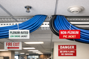 cat5e cable plenum vs non plenum