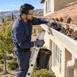 Sunny Gutter Cleaning in the Hills (1)