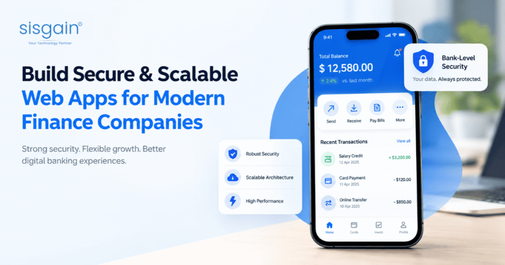 Develop Secure Web Applications for Modern Finance Companies